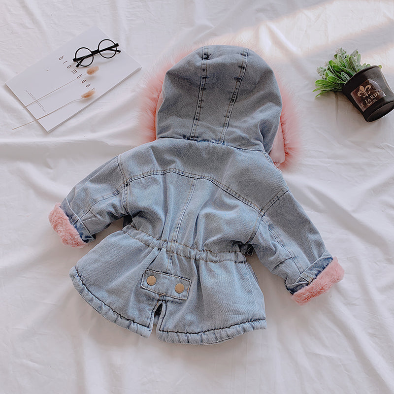 Mädchen Jeansjacke rosa