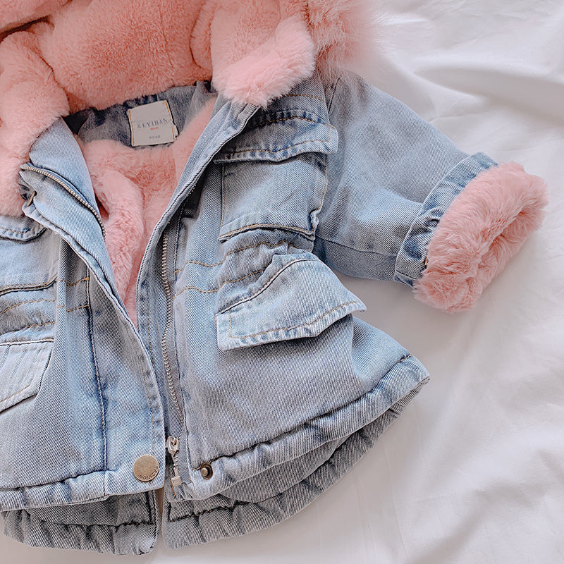 Denim Jacke Mädchen Look